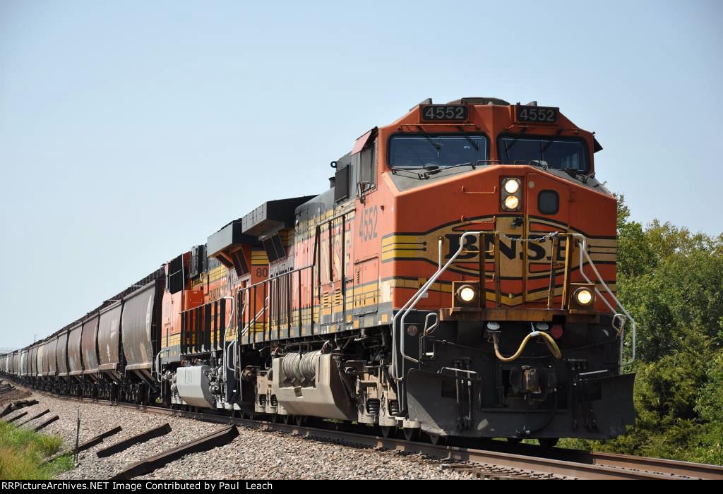 Northbound grain train